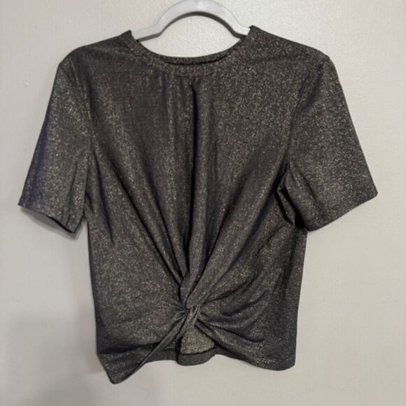 Lululemon Crescent T-Shirt *Spark Black and Gold size medium - Picture 2 of 6